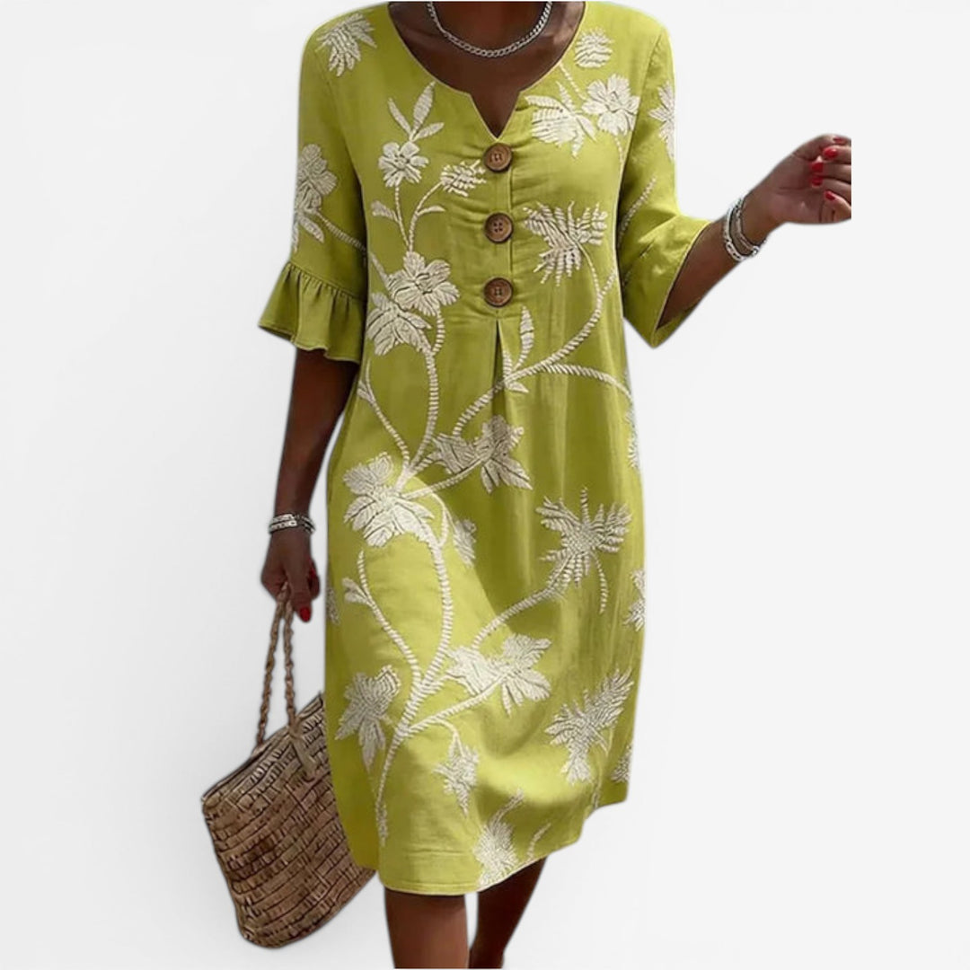 Tere™ Vestido Midi Floreado