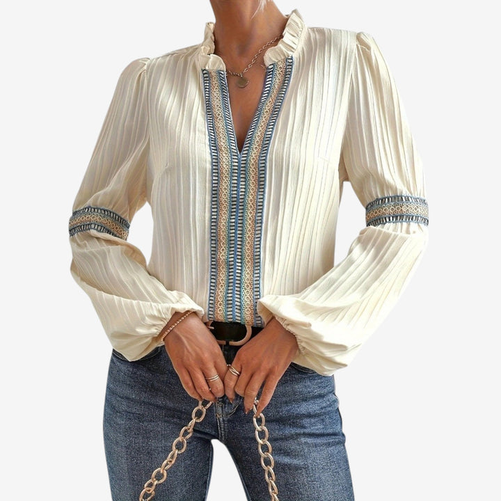 Ibbie™ Blusa Boho Bordada