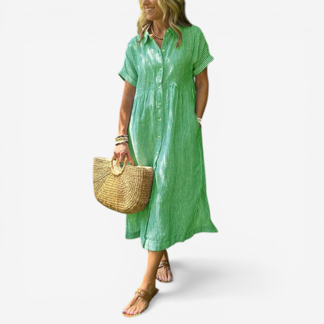 Tula™ Vestido Rayas Midi