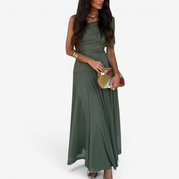 Gezane™ Vestido Maxi Drapeado