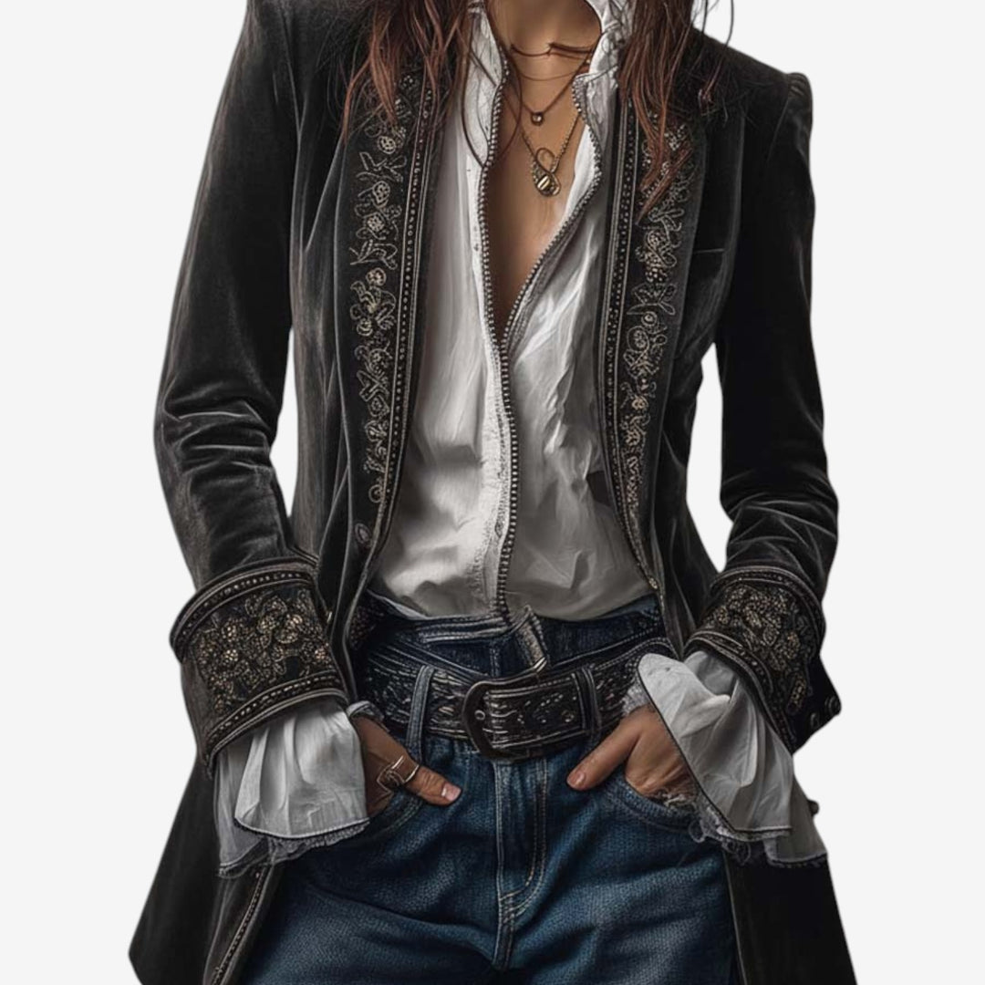 Belinda™ Blazer Chaqueta Bordada