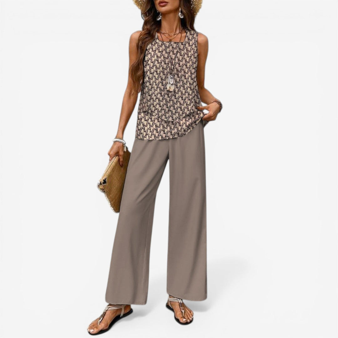 Odalis™ Conjunto Estampado