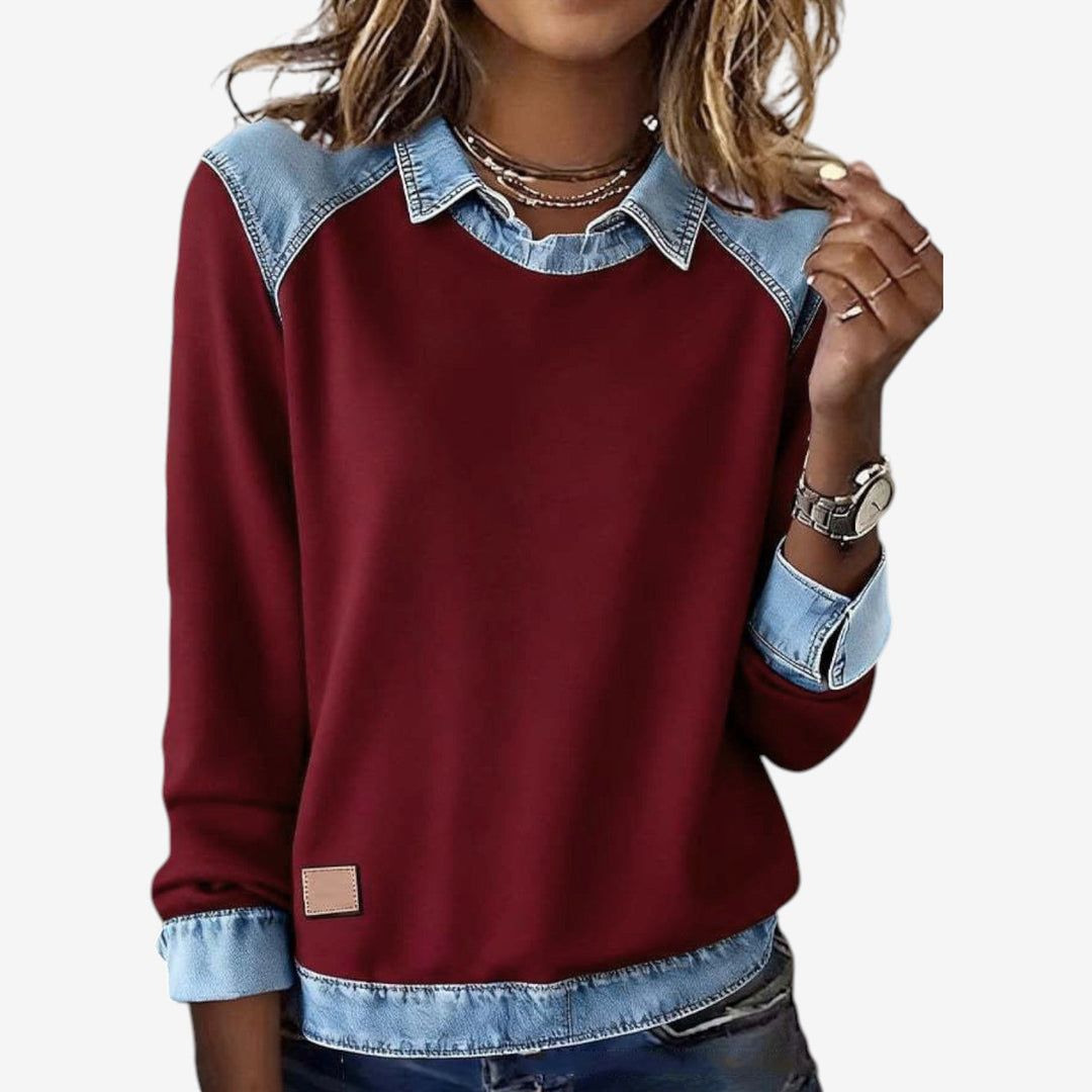 Bianca™ Jersey de Cuello Vaquero