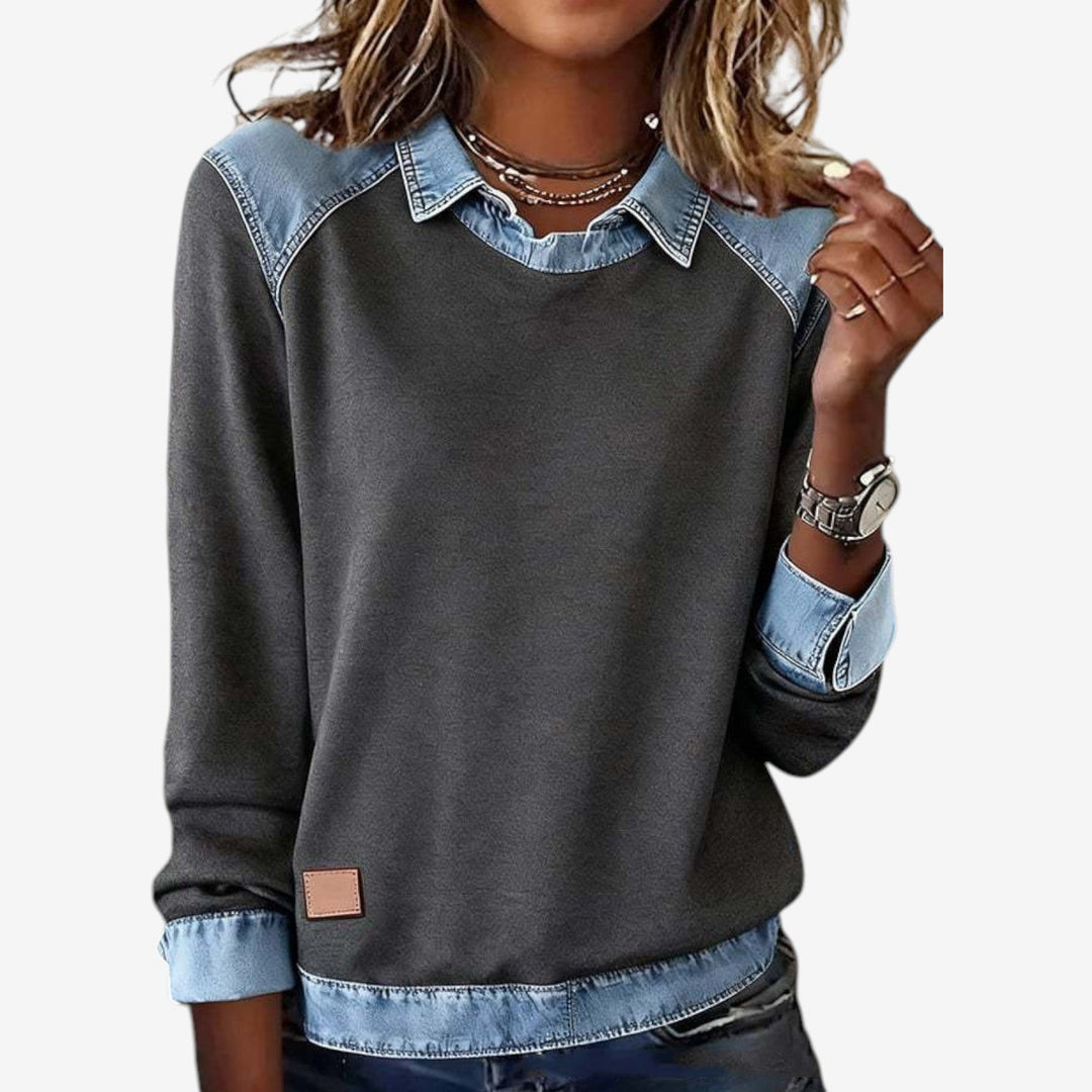 Bianca™ Jersey de Cuello Vaquero