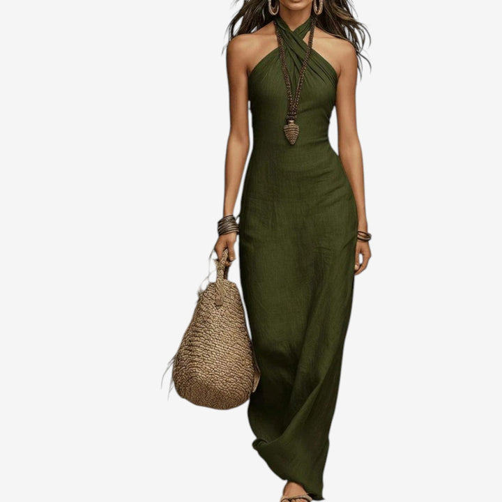 Flor™ Vestido Maxi Sin Mangas