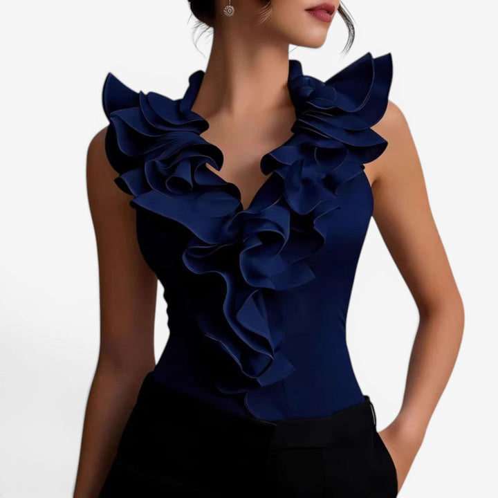 Lakia™ Blusa Volantes Chic