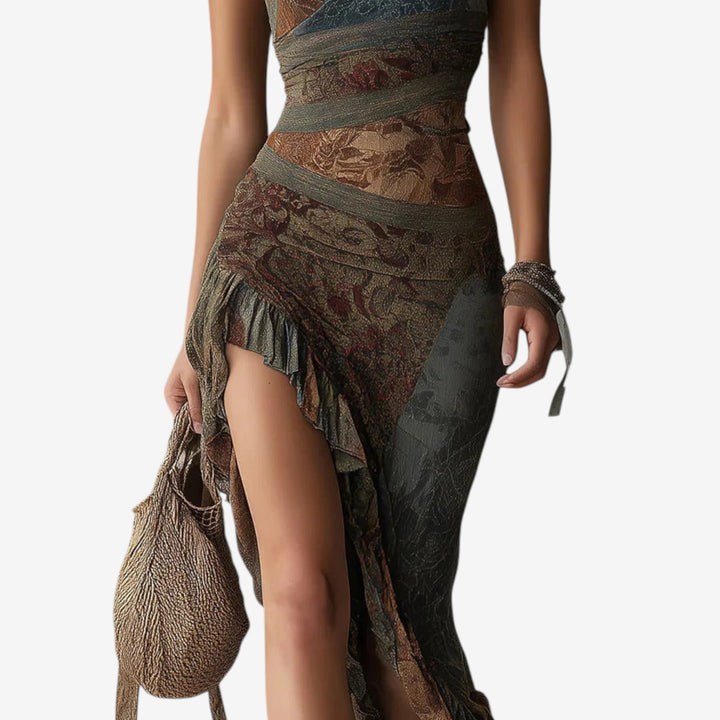 Ema™ Vestido Abertura Maxi