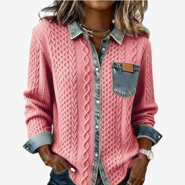 Felipa™ Camisa de punto casual