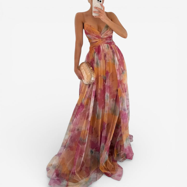 Moya™ Vestido Maxi Estampado