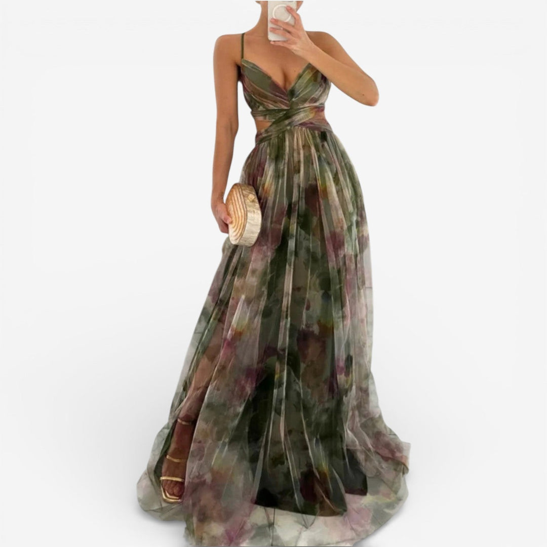 Moya™ Vestido Maxi Estampado