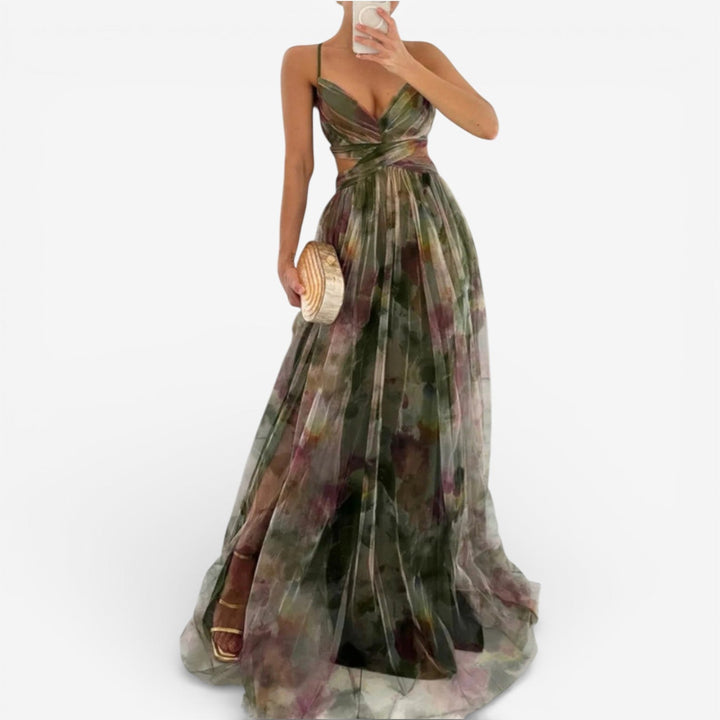 Moya™ Vestido Maxi Estampado