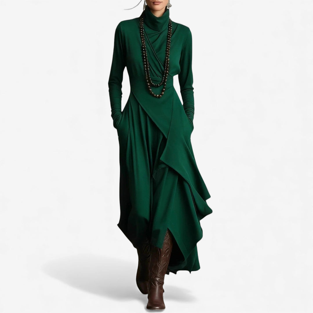 Elisa™ Vestido Maxi Drapado