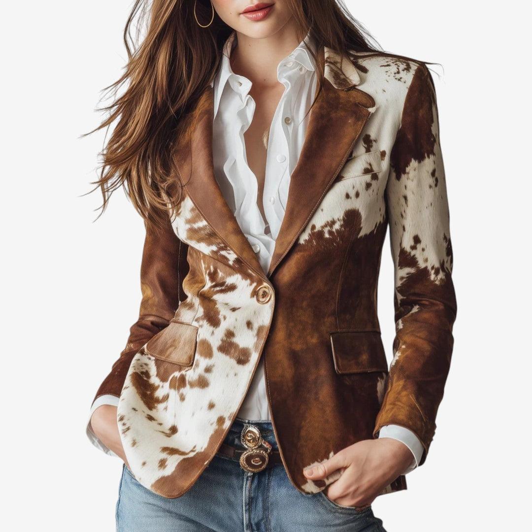 Maise™ Blazer Estampado Western