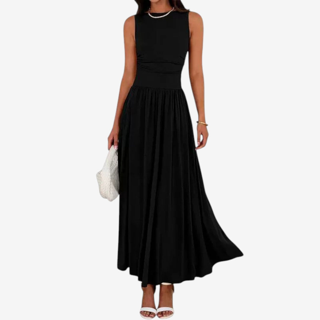 Aloise™ Vestido maxi plisado