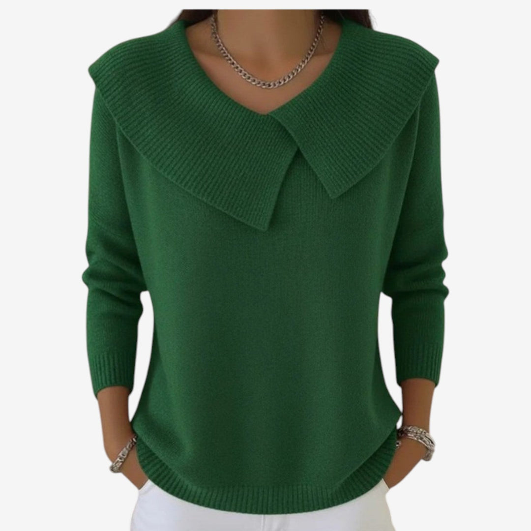 Diega™ Suéter Cuello Plegado