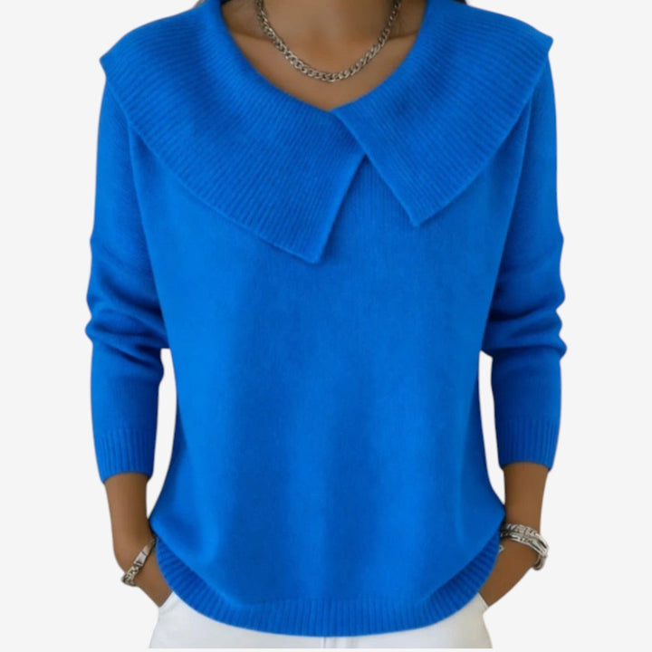 Diega™ Suéter Cuello Plegado