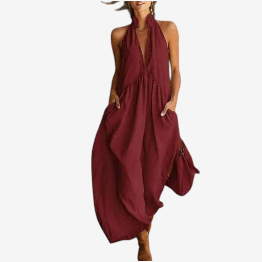 Dina™ Vestido Halter Maxi