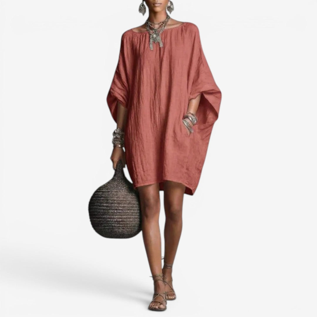 Hilaria™ Vestido Corto Amplio