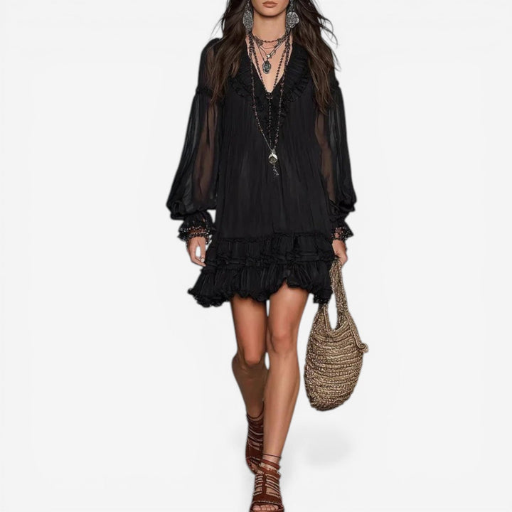 Monica™ Vestido mini bohemio