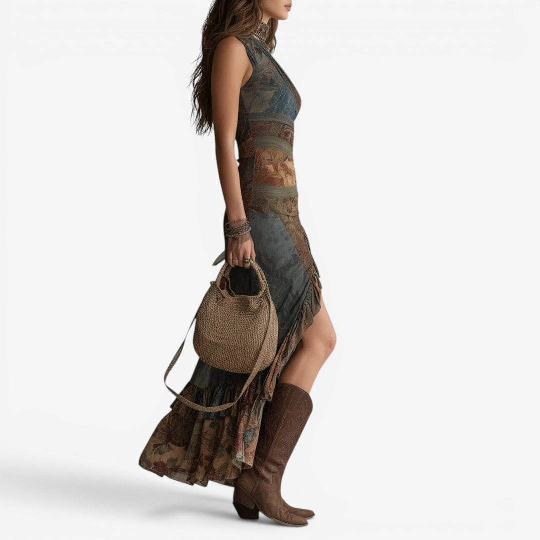 Ema™ Vestido Abertura Maxi