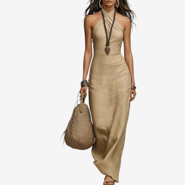Flor™ Vestido Maxi Sin Mangas