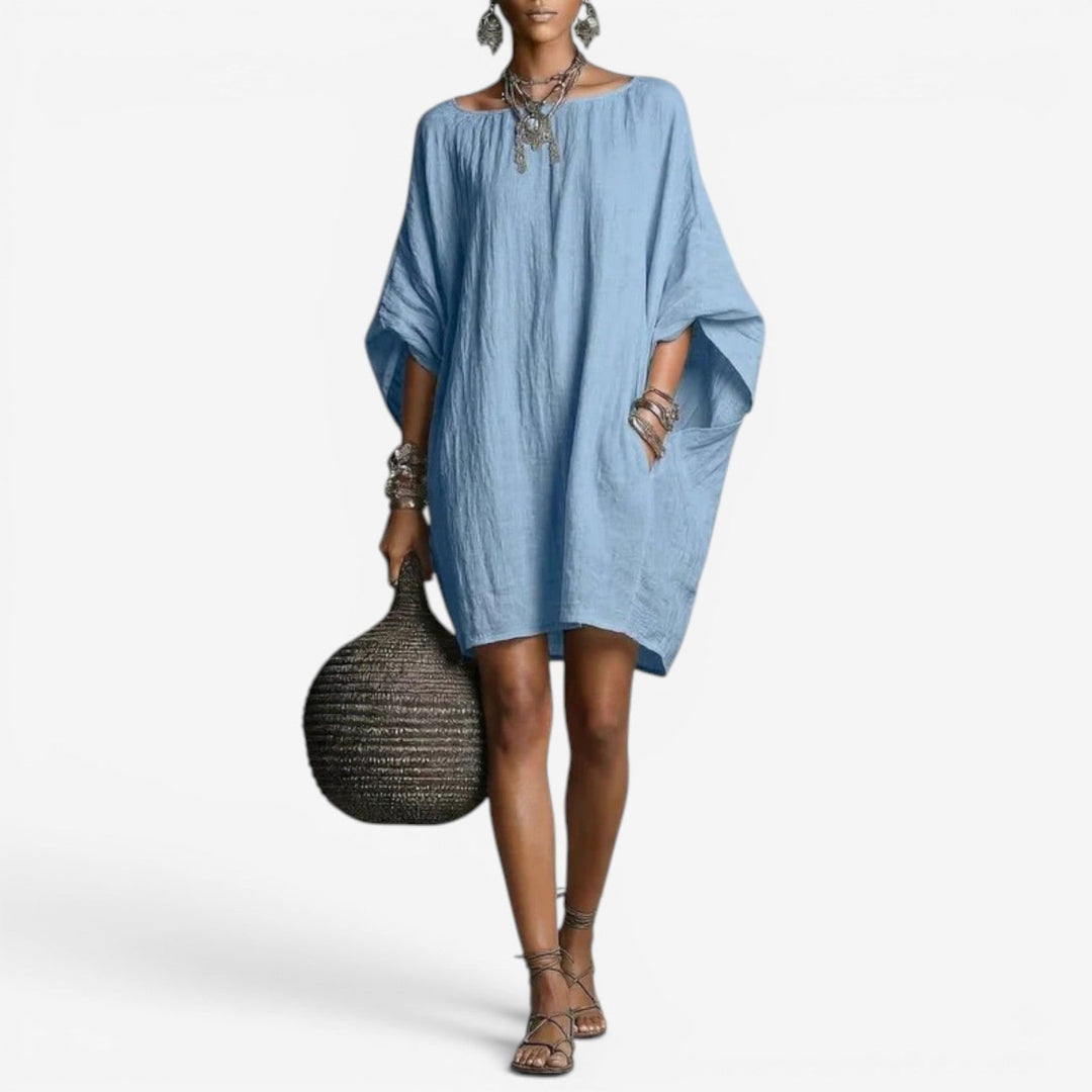 Hilaria™ Vestido Corto Amplio