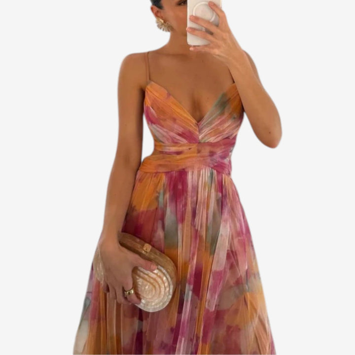 Moya™ Vestido Maxi Estampado