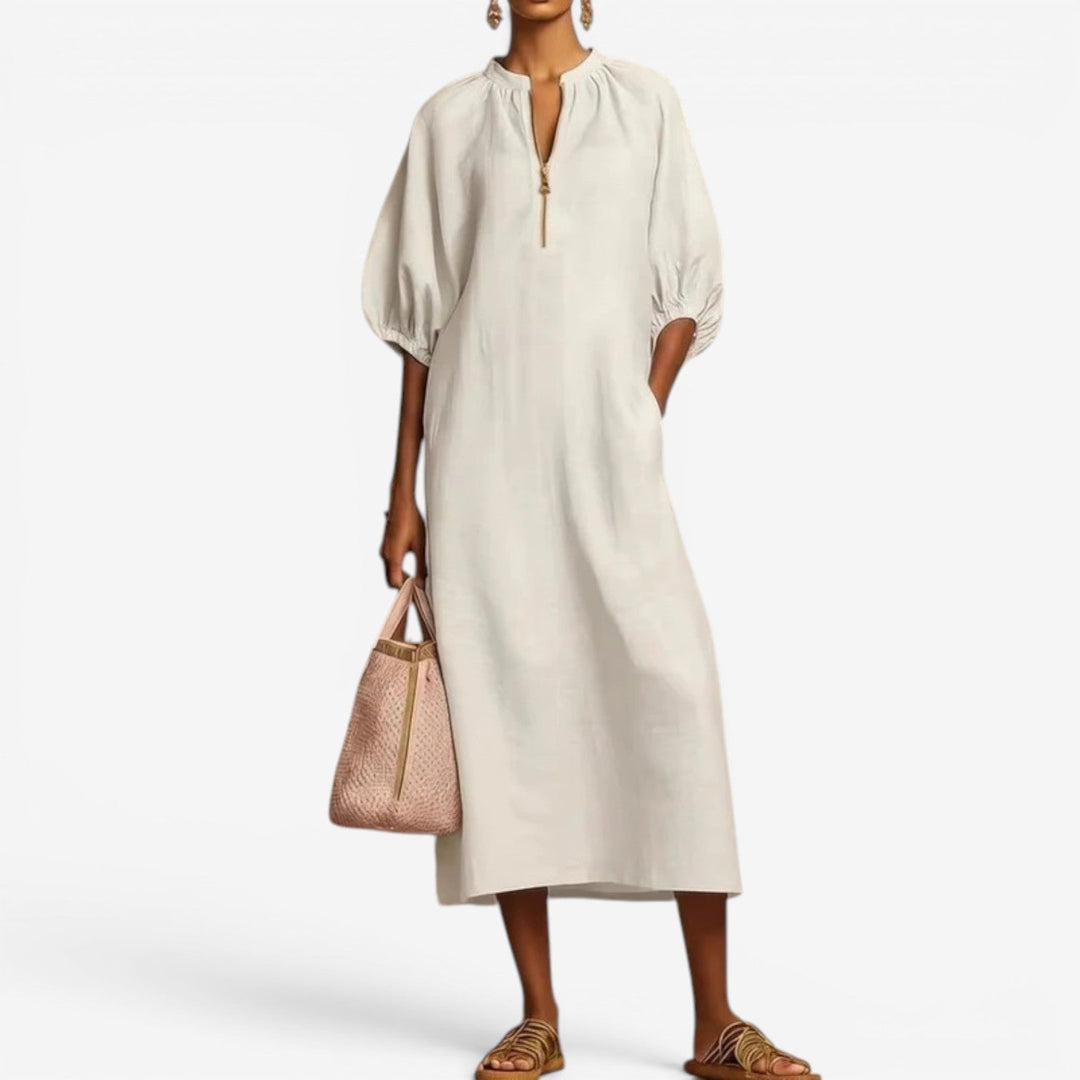 Izar™ Vestido Midi Relajado