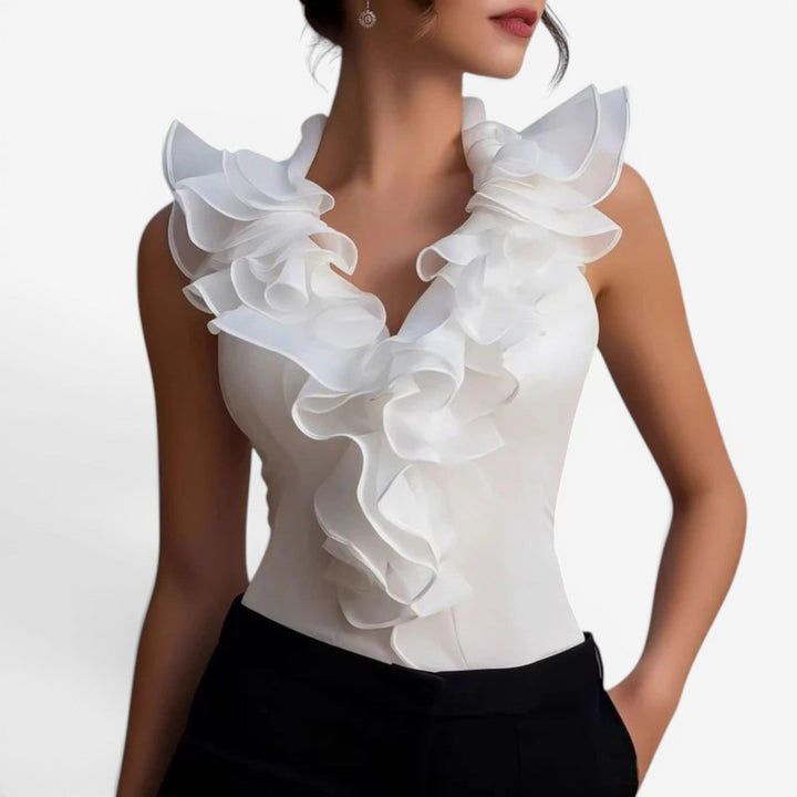 Lakia™ Blusa Volantes Chic